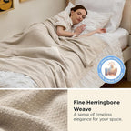 Bedsure GentleSoft 100% Cotton Blanket Twin XL Size - Image 2