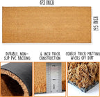 Blank Welcome Mat 47.5x19.5 Inch, Coir Door Mat - Image 2