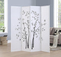 Roundhill Bamboo Print 4-Panel Framed Room Screen/Divider by RoundhillFurniture