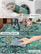 SERISSA 2'6"x10' Washable Non Slip Boho Runner Rug - Image 2