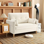 Urhanherry 47" Small Sofa Couch, Soft Chenille loveseat Mini Couch by Urhanherry