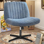 OLIXIS Criss Cross Chairs Legged Armless No Wheels Wide Seat Height Adjustable by OLIXIS