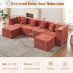 MONVANE Modular Sectional Cloud Couch - Image 3