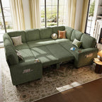 LINSY HOME Sectional Sleeper Sofa by LINSYHOME
