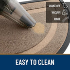 OLANLY Half Circle Front Door Mat Outside 29.5x17 All-Season Rubber Doormat | - Image 6