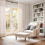 Natural White Linen Curtains 90 Inches Long - Image 6