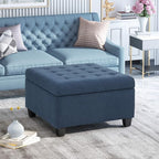 Christopher Knight Home Hedda Tufted Fabric Storage Ottoman - Image 2