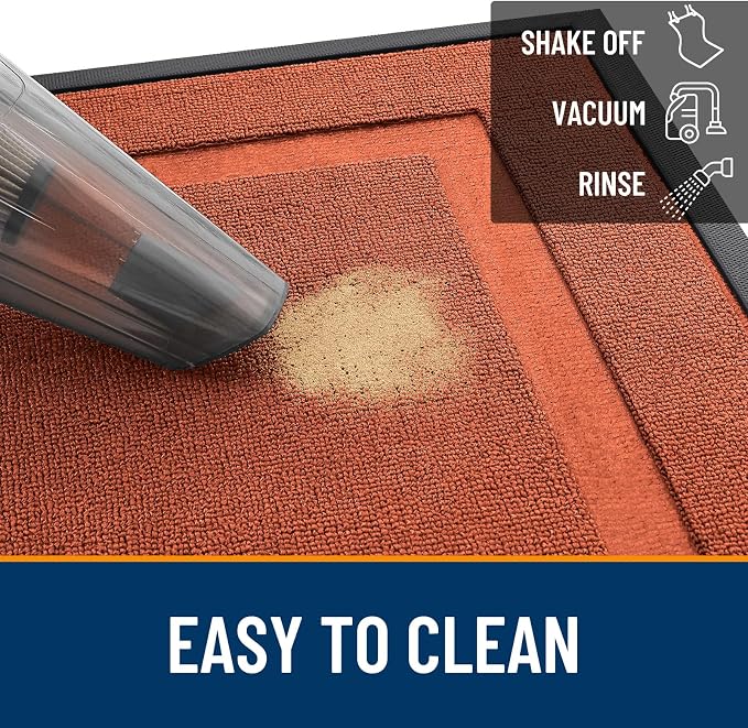 OLANLY Front Door Mat Outside 35x23, All-Season Heavy-Duty Rubber Doormat | - Image 5
