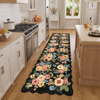 DUKINO 2x7 Runner Rug for Hallway, Floral Washable Rug for Kitchen, Stain - Image 3