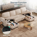 LINSY HOME Sectional Sleeper Sofa - Image 6