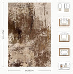6x9 Area Rugs - Modern Abstract Washable Rug, Ultra Soft Non Slip Low Pile - Image 2