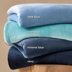 Bedsure GentleSoft Fleece Throw Blanket Blue - Image 4