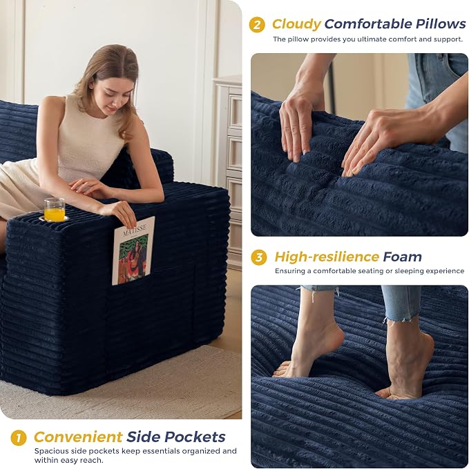MAXYOYO 104" Modular Sectional Couch - Image 4