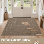 BEQHAUSE Dirt Trapper Door Mat 32" x 48", Non-Slip Washable Doormats, Low - Image 2