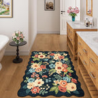 DUKINO 3x4 Rug, Non Slip Floral Washable Area Rug - Image 7