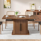 Extendable Dining Room Table for 4-6, 47-65 Inch Rectangle Kitchen Dining Table - Image 3