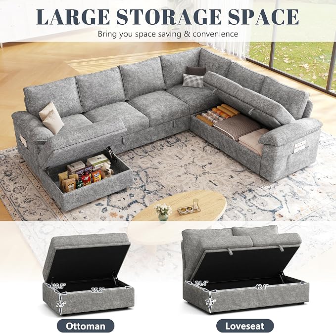 108 Inch Modular Sectional Sofa - Image 6