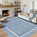 GarveeHome Scalloped Large Living Room Area Rug 8x10 Machine Washable by GarveeHome
