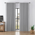 Joydeco Faux Linen Blackout Curtains by JOYDECO