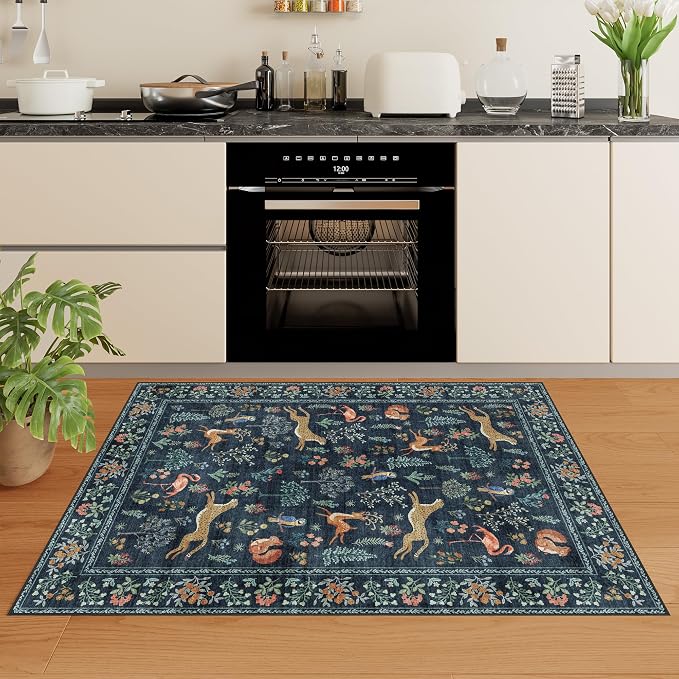 DUKINO 3x4 Rug, Washable Animal Area Rug - Image 6