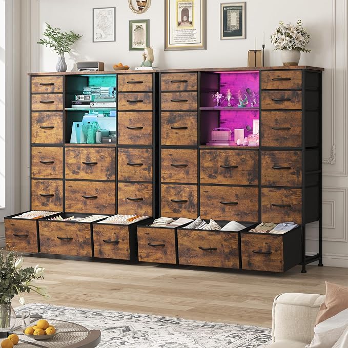 EnHomee 51" H Dresser with 15 Drawers Dresser - Image 8