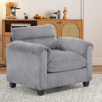 HAOMARKETS Corduroy Sofa Set, Upholstered Armchair - Image 3