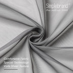 Simplebrand Grey Tier Curtains for Kitchen 24 Inches Long 2 PaSet, Rod Pocket - Image 6