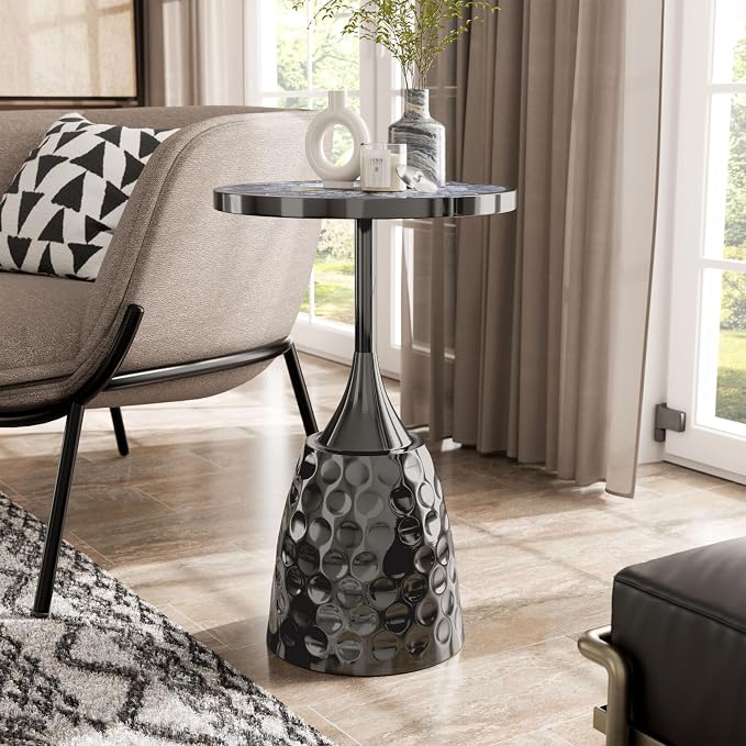 Homes: Inside + Out Halric Modern 24" Tall Round End Table - Image 2