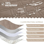 Genina Waterproof Couch Cover, Washable Anti-Slip 67 inch Sofa Covers - Image 5