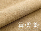 Stellhome Pack of 2 Farmhouse Burlap Throw Pillow Covers Linen Cushion Covers - Image 2