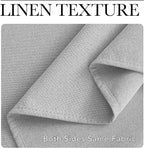 NICETOWN 100% Blackout Linen Curtains - Image 6