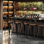 Andeworld Metal Bar Stools Set of 4, 24 inch Counter Height Barstools - Image 7