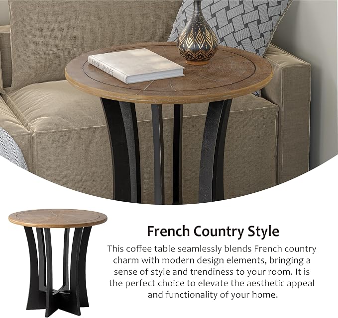 COZAYH Farmhouse Round End Table X 2P - Image 5
