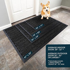 ubdyo Extra Durable Door Mat Outside Entrance | Dirt Trapping, Non-Slip Backing - Image 3