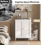 White Metal Storage Cabinet - Image 5