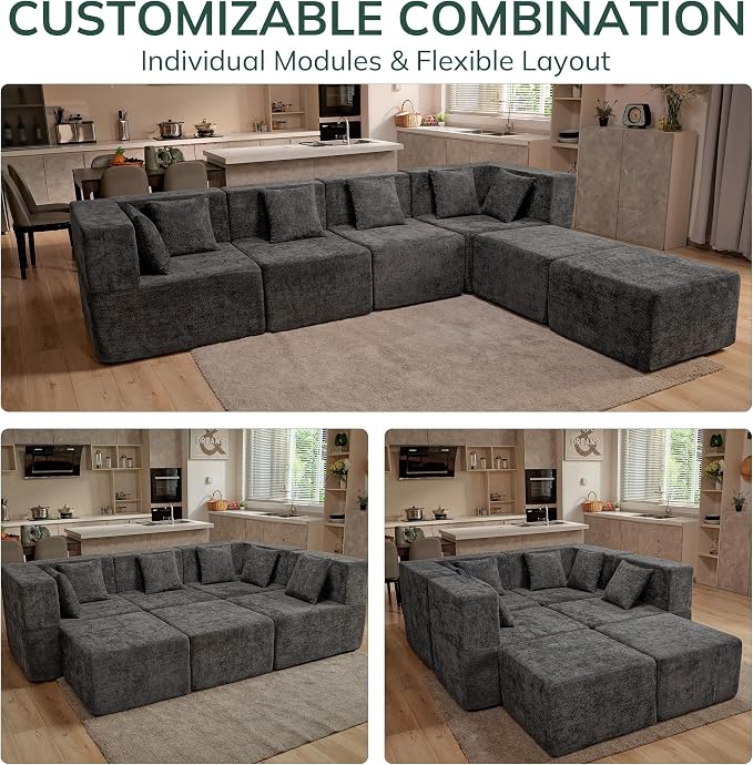 MONVANE Modular Sectional Cloud Couch - Image 4