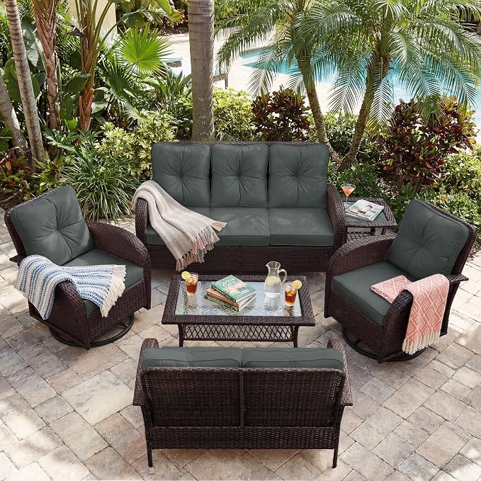 UPHA 8 Pieces Patio Furniture Set - Image 6