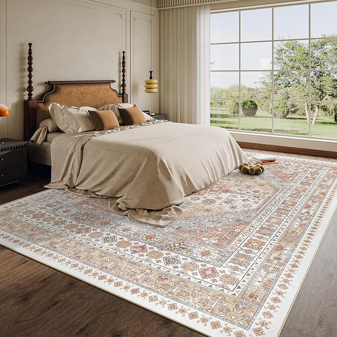 9x12 Area Rugs for Living Room, Large Washable Rug, Dining Room, Low Pile - Image 7