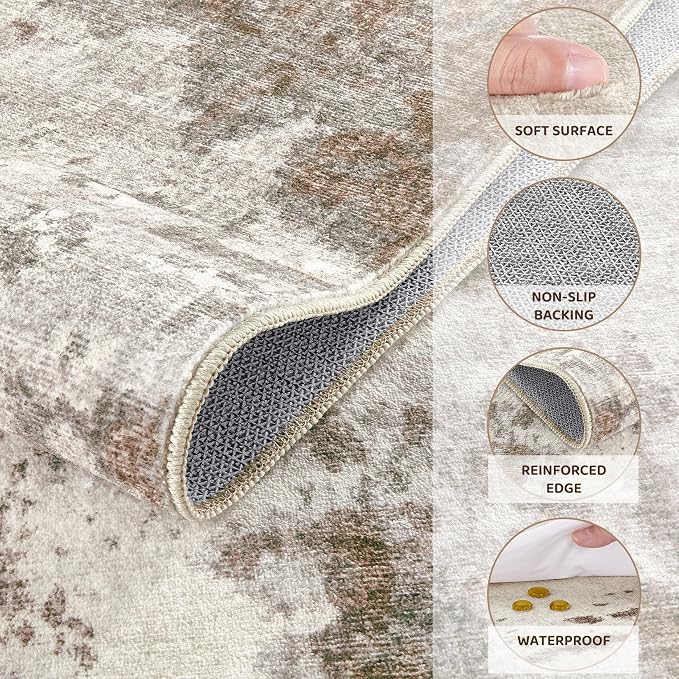 UERMEI 5x7 Area Rug Living Room Rugs - Image 8