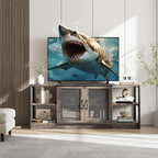 GarveeHome TV Stand for 65+ Inch TV, Rustic Entertainment Center TV Media by GarveeHome