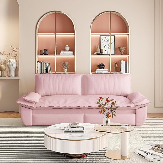 73.2" Sofa Bed Queen, 3-in-1 Pull Out Sofa Bed - Image 12