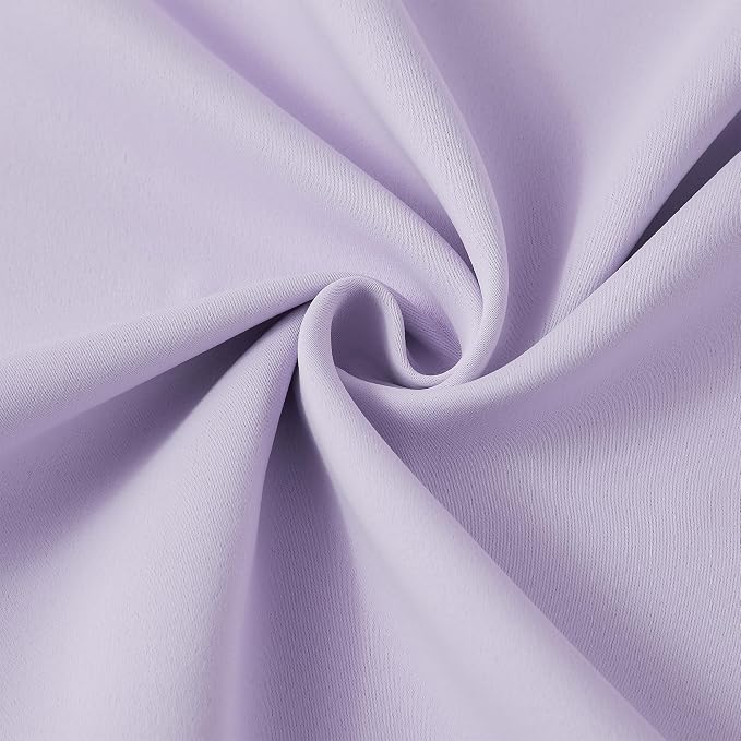 Light Purple Pinch Pleated Lilac Curtains Blackout 84 Inch Long, Thermal - Image 7