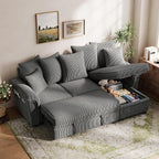 LINSY HOME 90.5'' Sectional Sleeper Sofa by LINSYHOME