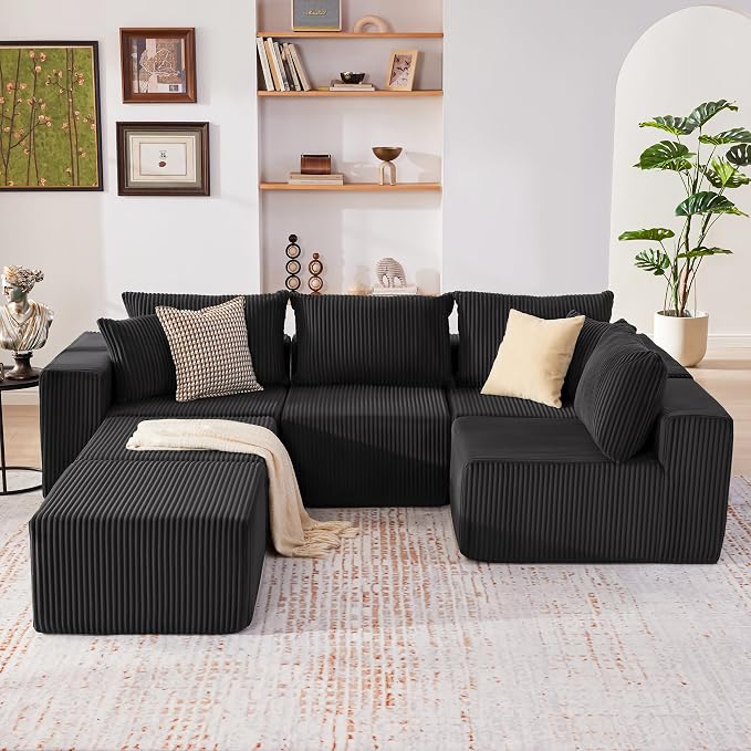 Weture 135.4" Cloud Couch Sectional, Modular Sectional Sofa - Image 2
