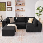 Weture 135.4" Cloud Couch Sectional, Modular Sectional Sofa - Image 2