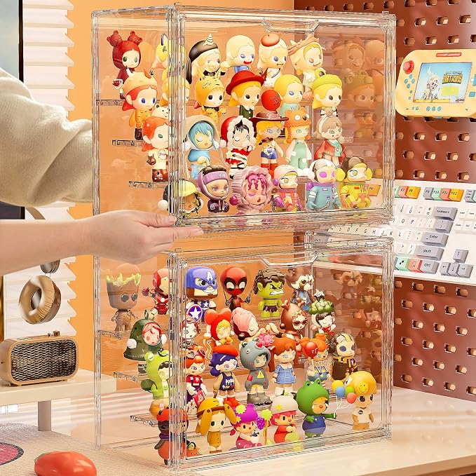 Clear Acrylic Display Case for Collectibles 4 Layer Hobby Figure Display Case - Image 7