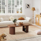 Oval Fluted Coffee Table - Image 7