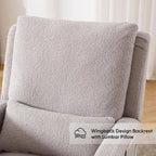 HCHAIRH Rocking Chair Nursery, Sherpa Nursing Rocking Chairs, Upholstered - Image 7