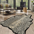 Leopard Print Rug for Living Room, Cheetah Rug 5.2x7 Faux Animal Print Skin by WARMHAVEN