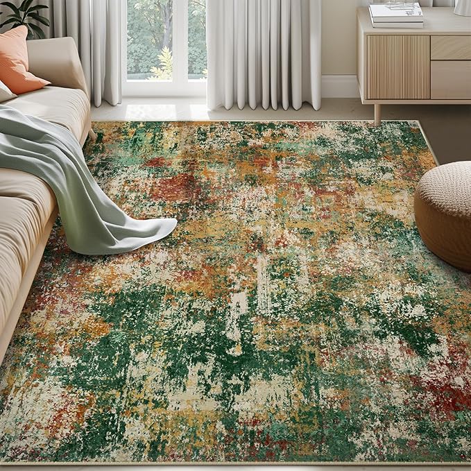 RELEANY Washable 6'x8' Abstract Area Rug - Image 2